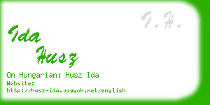 ida husz business card